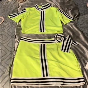 Neon two piece set